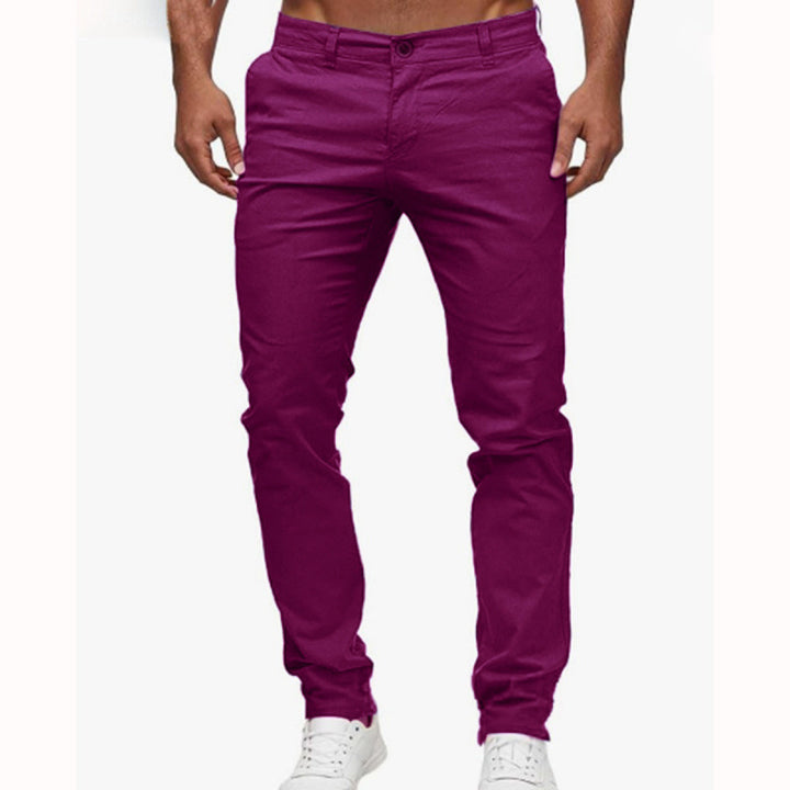 Herren Chinohose mit schmalem Schnitt und elastischem Bund Echoarchiv