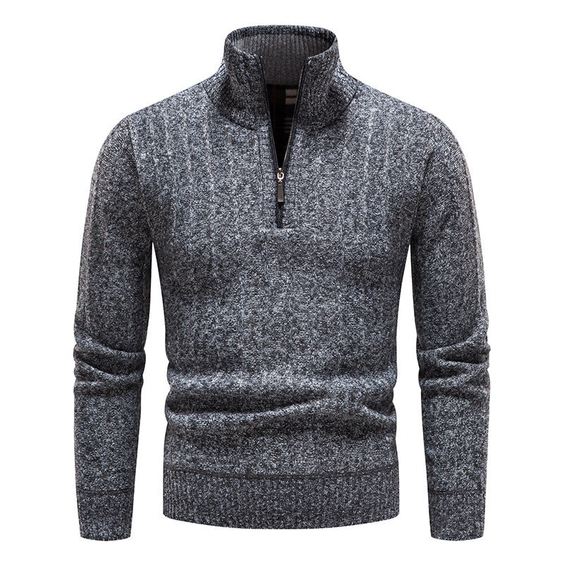 Herren modischer Strickpullover mit hohem Kragen Echoarchiv
