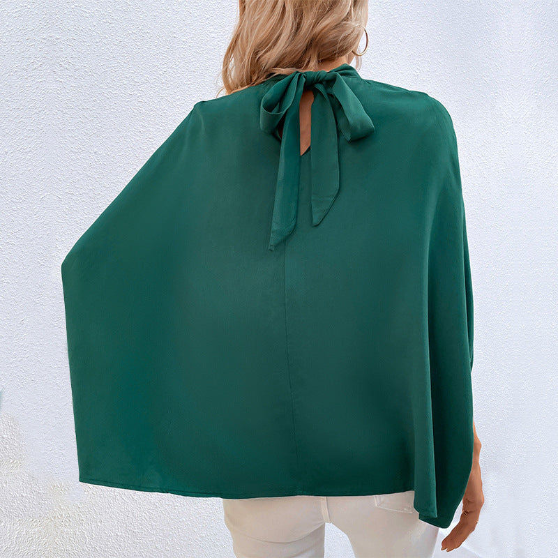 Damen Elegante Bluse mit Stehkragen und Seitenschlitzen Echo Archiv