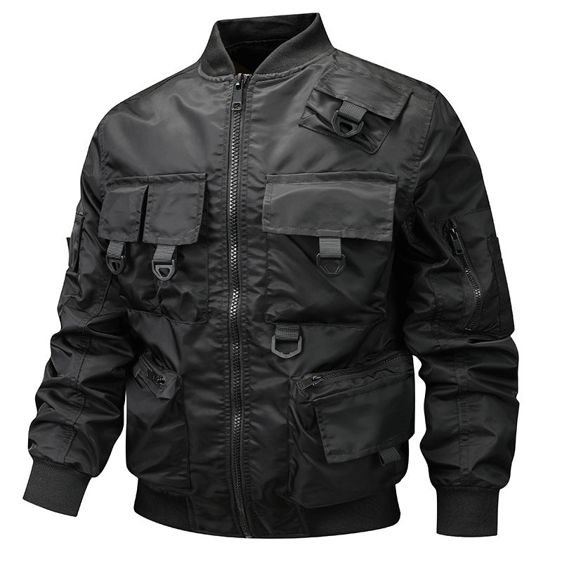 Herren nan urban-militärische Bomberjacke mit modularen Mehrzwecktaschen und D‑Ring-Details Echo Archiv