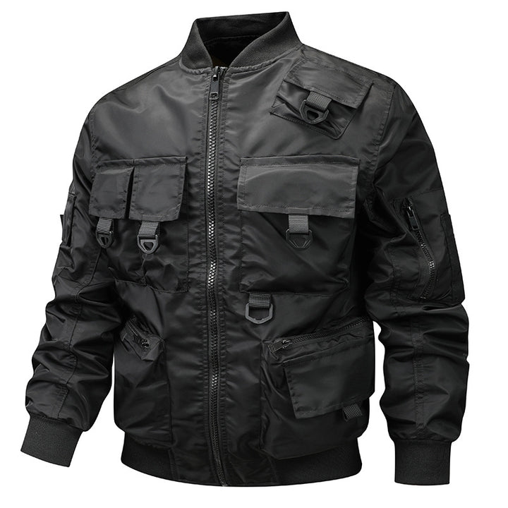 Herren nan urban-militärische Bomberjacke mit modularen Mehrzwecktaschen und D‑Ring-Details Echo Archiv