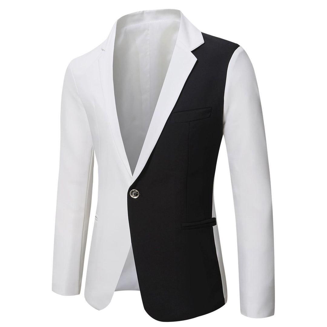 Herren eleganter zweifarbiger Blazer mit modernem Schnitt Echoarchiv