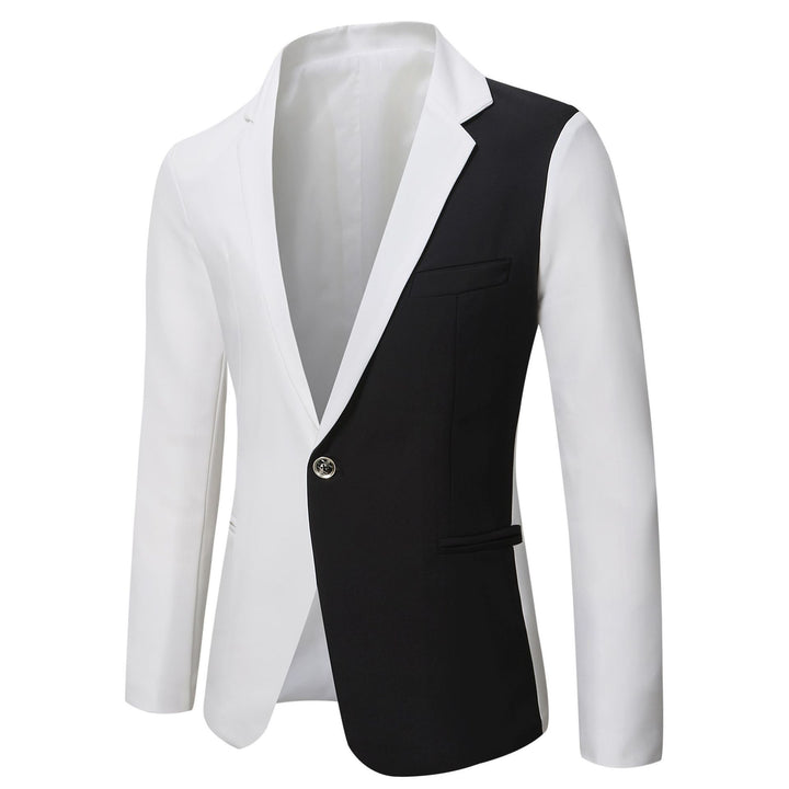 Herren eleganter zweifarbiger Blazer mit modernem Schnitt Echoarchiv