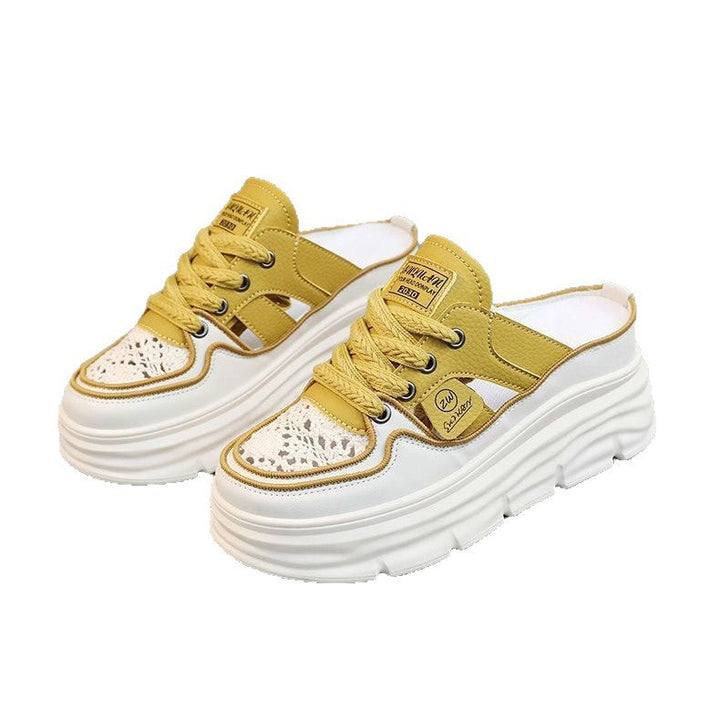 Damen Sneaker mit modischem Plateau und luftiger Schnürung Echo Archiv