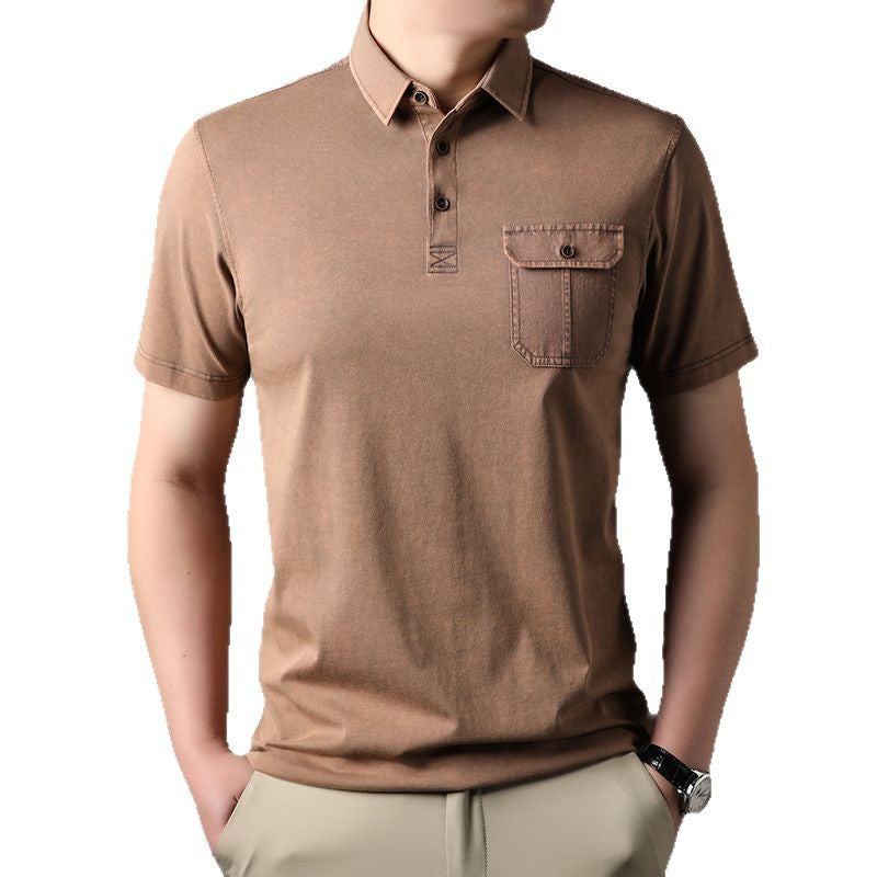 Herren Poloshirt mit praktischer Brusttasche und hochwertigem Baumwollmix Echoarchiv