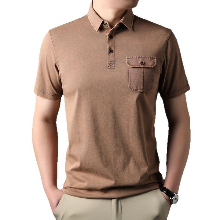 Herren Poloshirt mit praktischer Brusttasche und hochwertigem Baumwollmix Echoarchiv