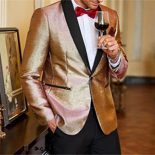 Herren Glänzender Gala-Sakko Echoarchiv