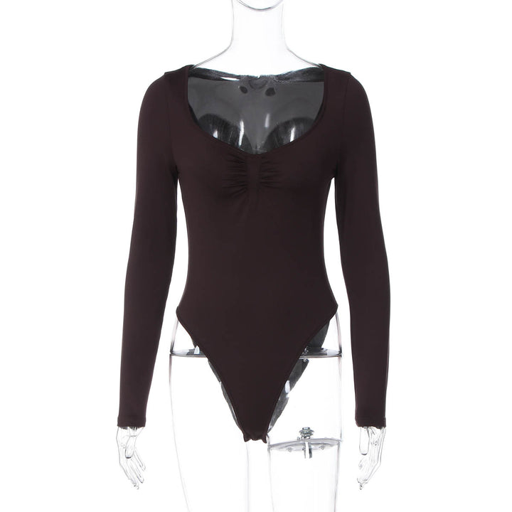 Damen Langarm-Bodysuit mit elegantem Raffungseffekt Echo Archiv