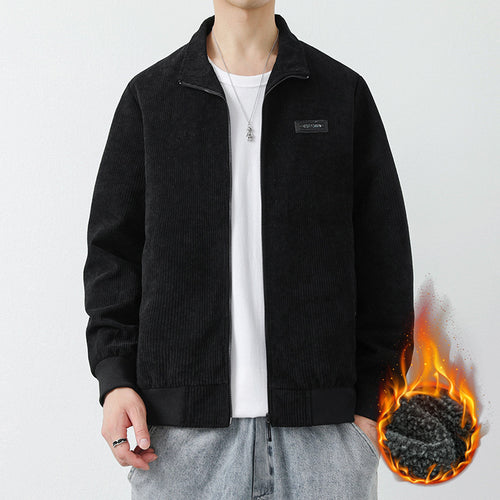 Herren cordjacke mit hohem Kragen und praktischen Taschen Echoarchiv