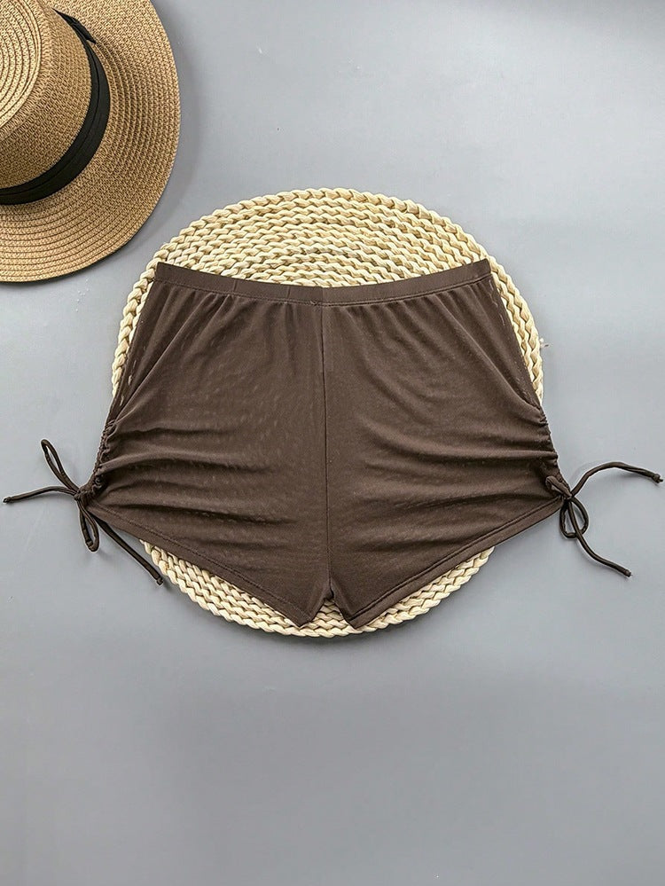 Damen Sportliche Schwimmshorts mit verstellbaren Seitenbändern Echo Archiv