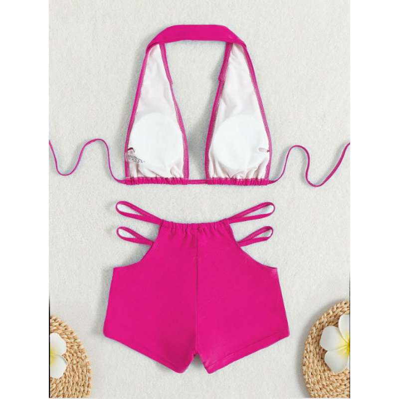 Damen Sport-Bikini mit hohem Bund und verstellbaren Trägern Echo Archiv