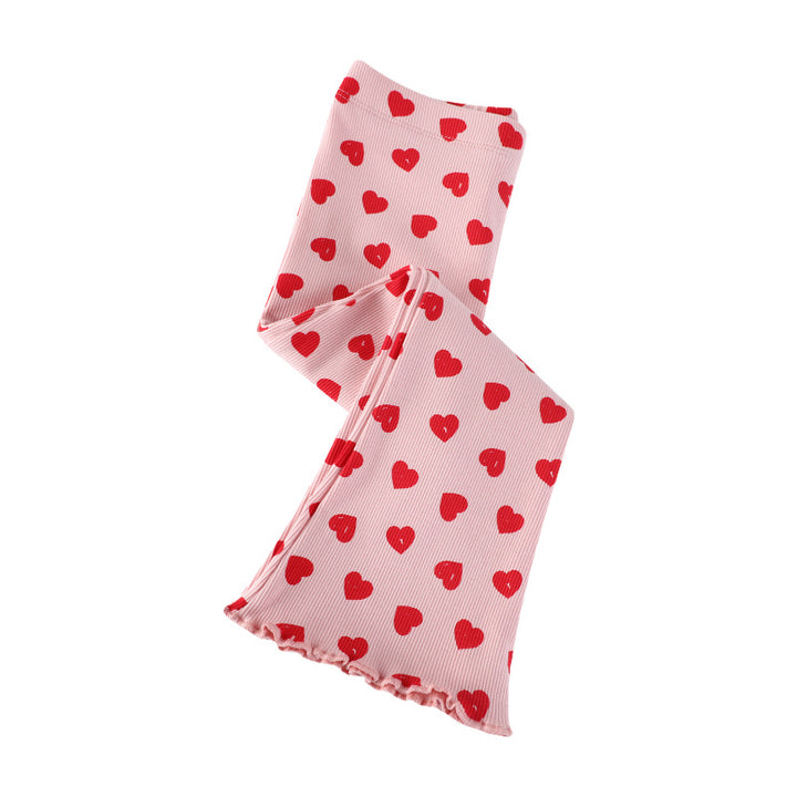 Mädchen Schlagleggings mit fröhlichem Herz-Design Echo Archiv