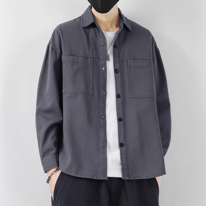 Herren Lässige Overshirt-Jacke Echo Archiv