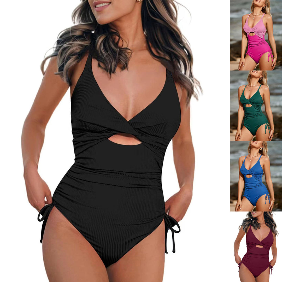 Damen Einteiler Badeanzug mit aufregendem Cut-Out und verstellbaren Trägern Echo Archiv