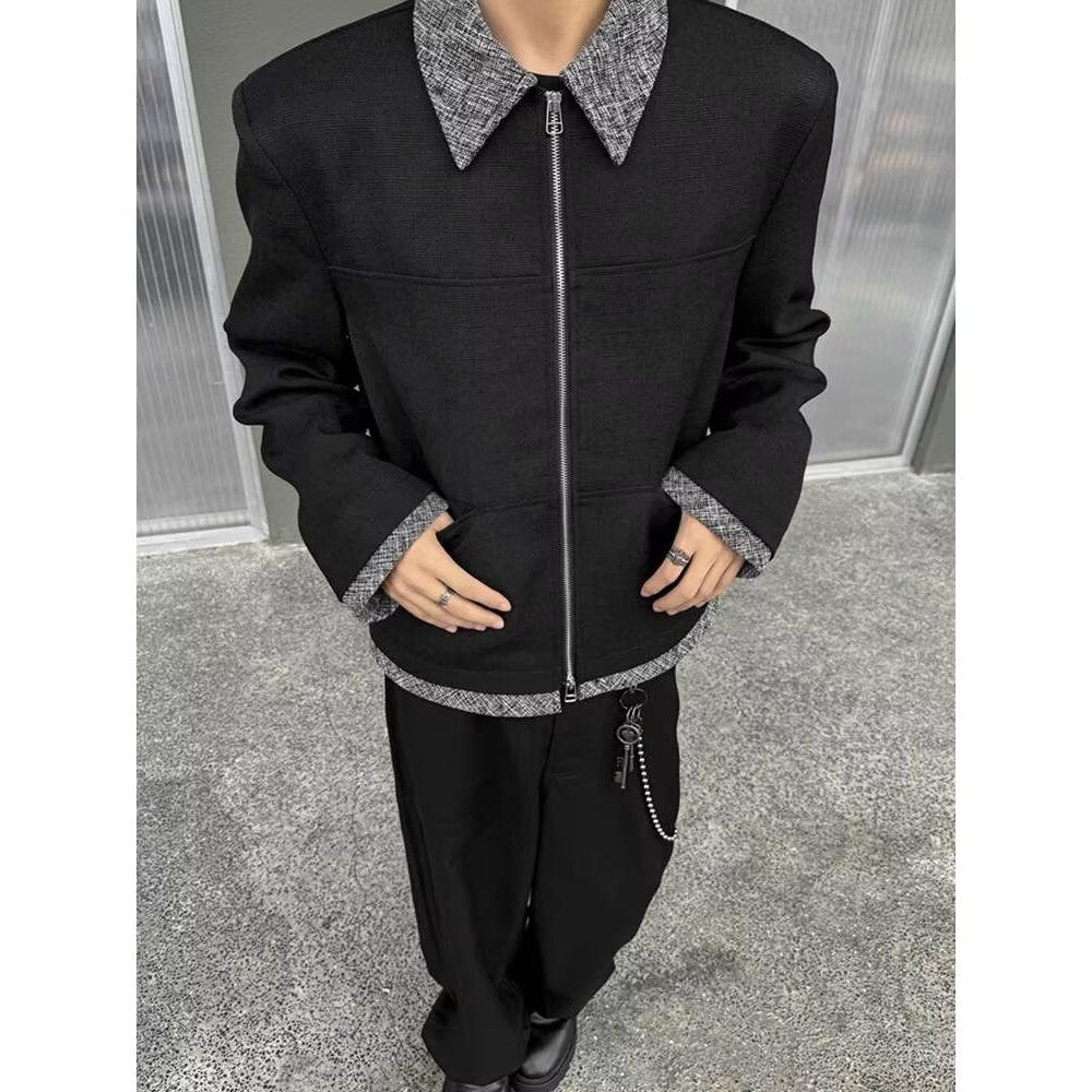 Herren moderne Übergangsjacke mit praktischen Taschen und stylishem Kragen Echoarchiv