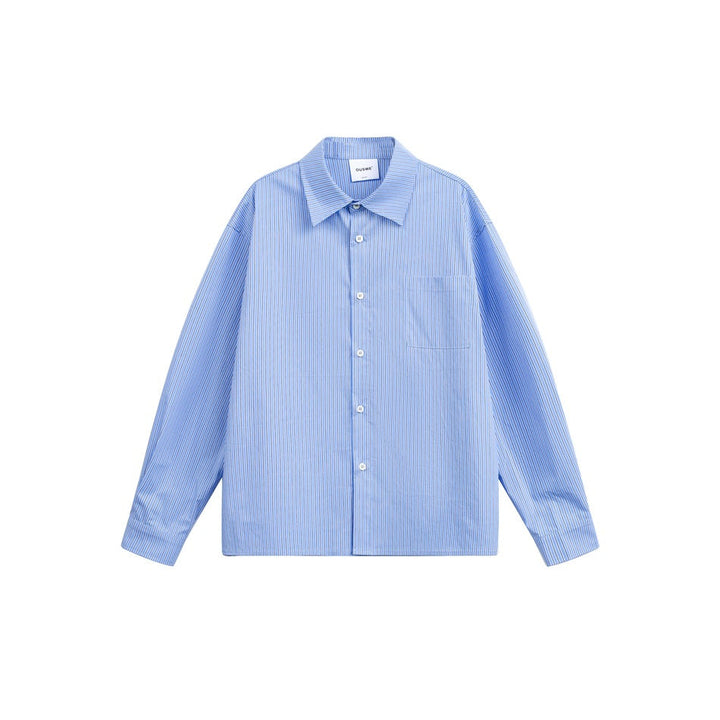 Damen Oversize Hemdbluse im Boxy-Schnitt mit Brusttasche Echoarchiv