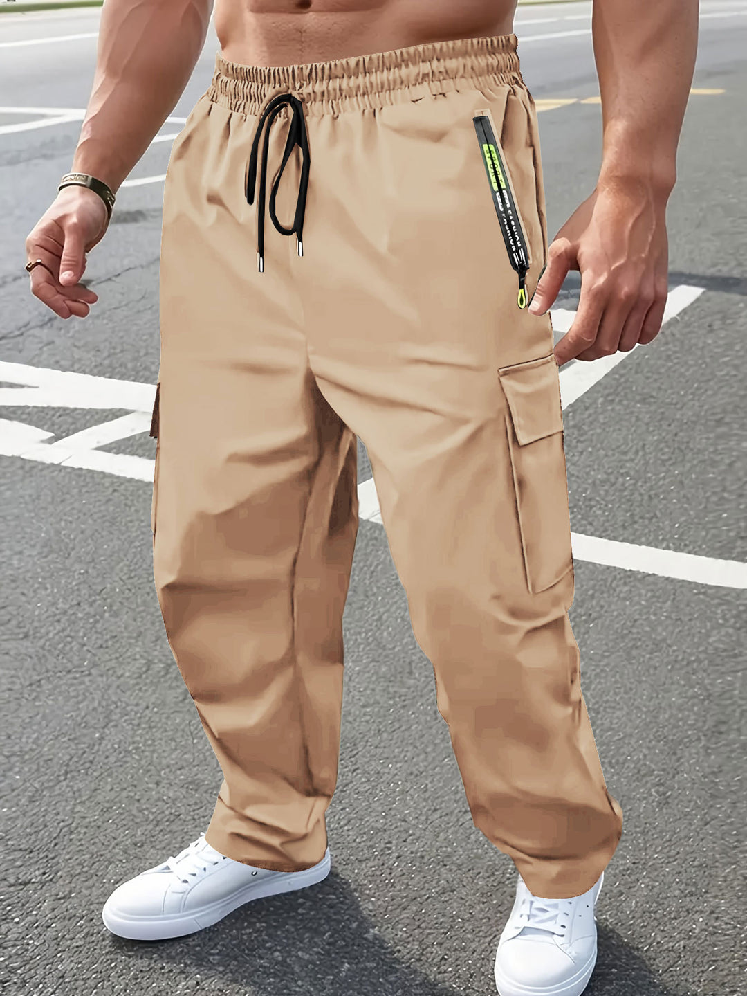 Herren Praktische Cargo-Hose mit verstellbarem Gummizug Echo Archiv