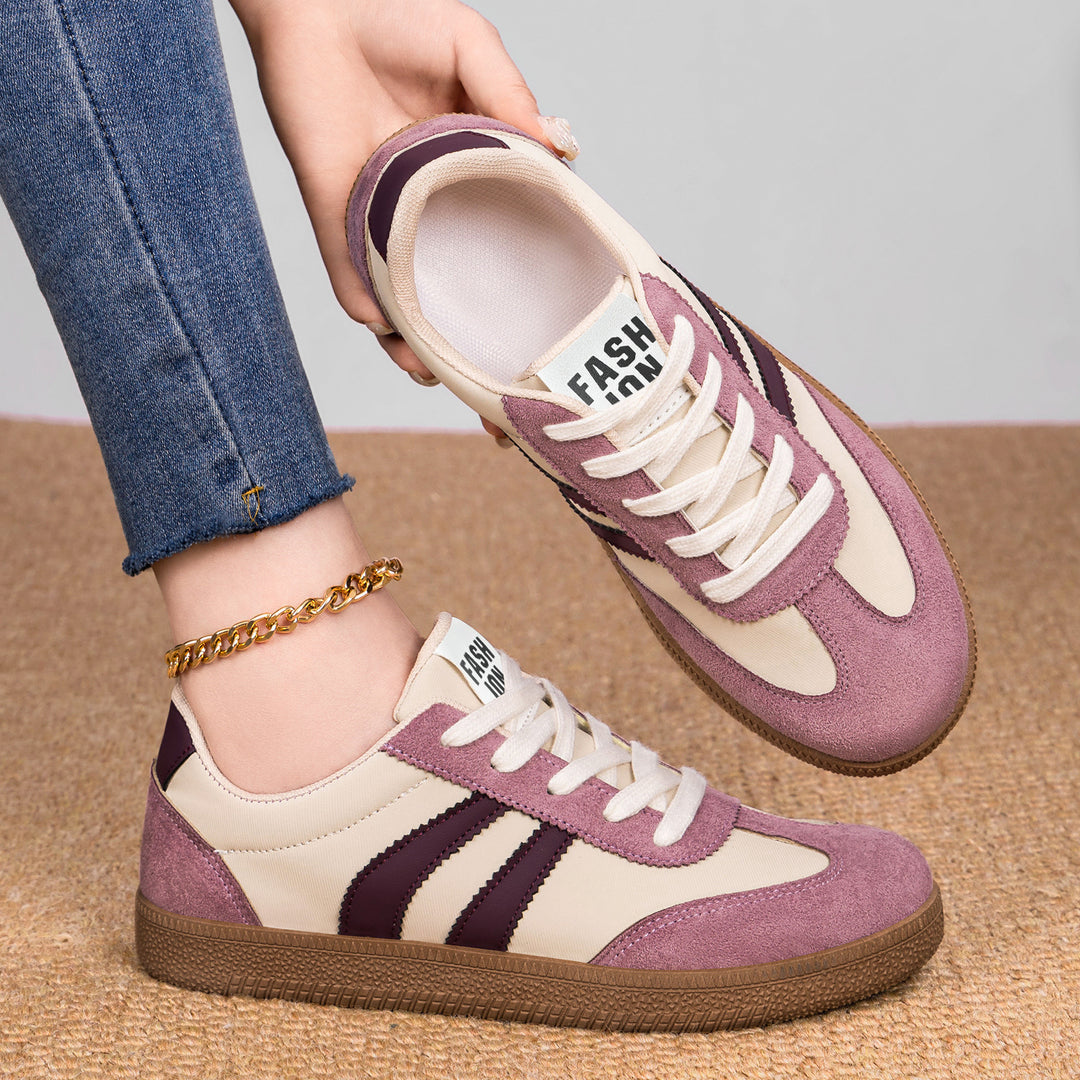Herren nan retro Sneaker mit Velours- und Textilobermaterial, klassischer Drei-Streifen-Optik und profilierter Gumminsohle Echo Archiv