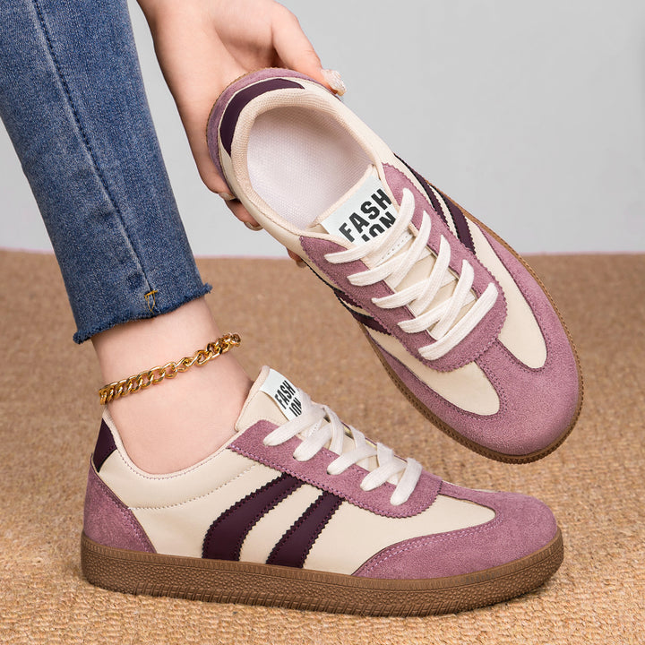 Herren nan retro Sneaker mit Velours- und Textilobermaterial, klassischer Drei-Streifen-Optik und profilierter Gumminsohle Echo Archiv
