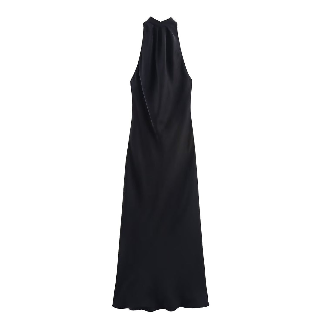 Damen Elegantes Maxikleid mit schimmerndem Wasserfallausschnitt und figurumspielendem Schnitt Echo Archiv