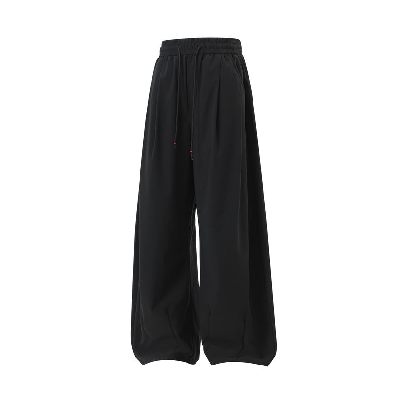 Damen Extraweite Palazzo‑Hose im Oversize‑Baggy‑Schnitt mit Elastbund & Tunnelzug Echoarchiv