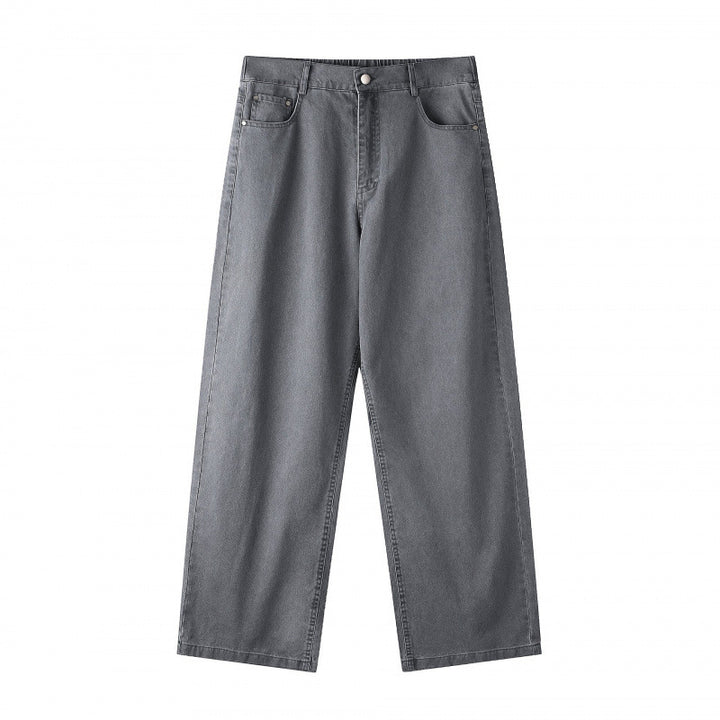 Damen Weite Highwaist-Culotte-Hose mit elastischem Bund und geradem Bein Echo Archiv