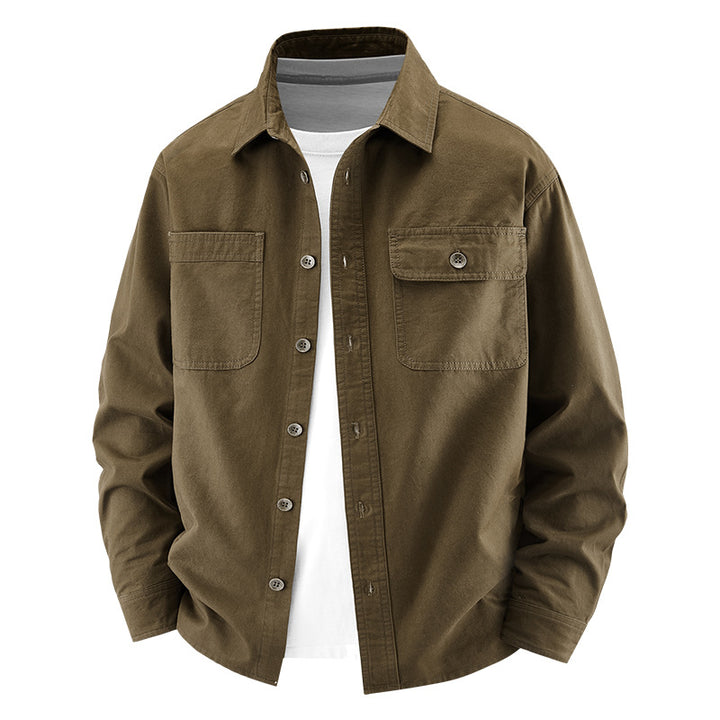 Herren Lässige Utility-Hemdjacke Echo Archiv