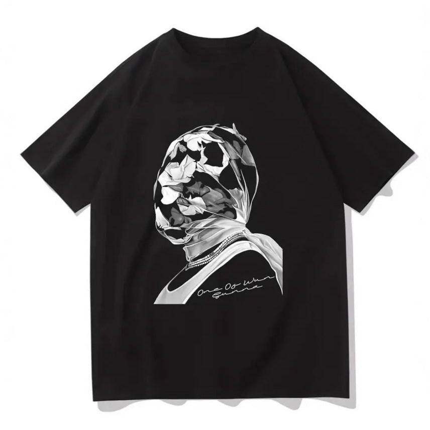 Damen T-Shirt mit künstlerischem Floral-Motiv und lässigem Schnitt Echo Archiv