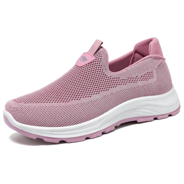 Damen nan nahtloser Strick-Comfort Slip-On Sneaker mit elastischem Einstieg und stoßdämpfender EVA-Zwischensohle Echo Archiv