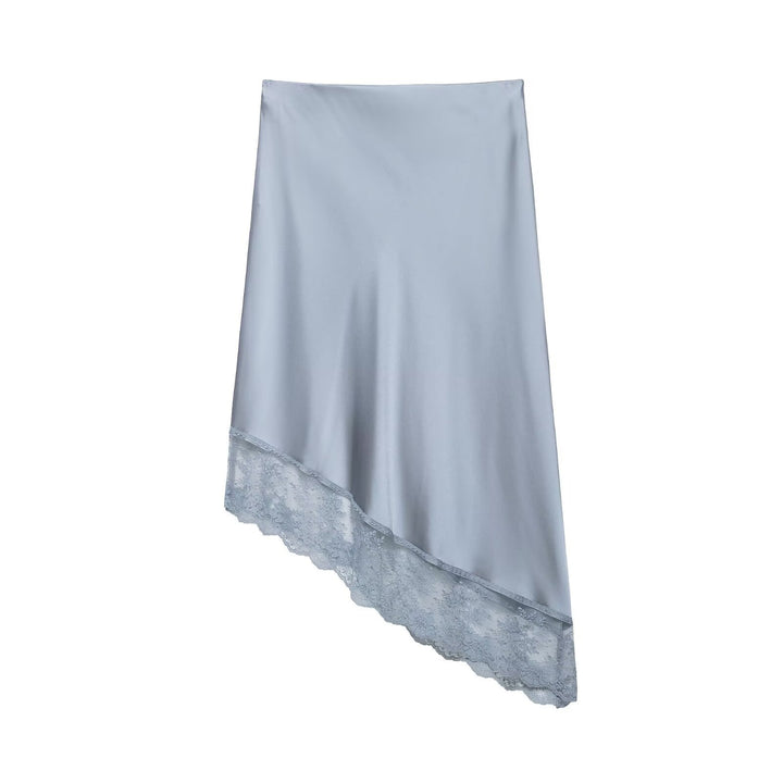 Damen eleganter Satinrock mit zarter Spitzenverzierung Echo Archiv