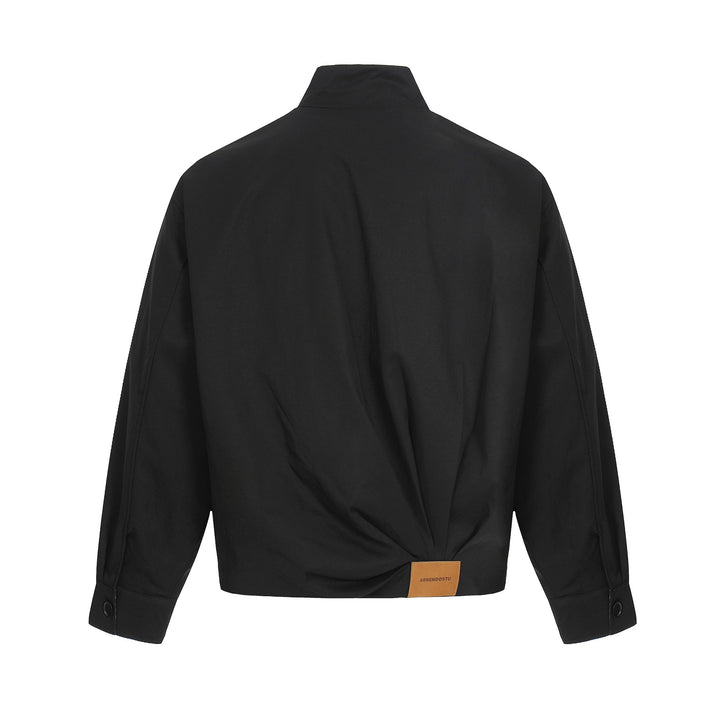 Herren Leichter Windbreaker‑Blouson mit Funnelkragen und verdeckten Reißverschlüssen Echoarchiv