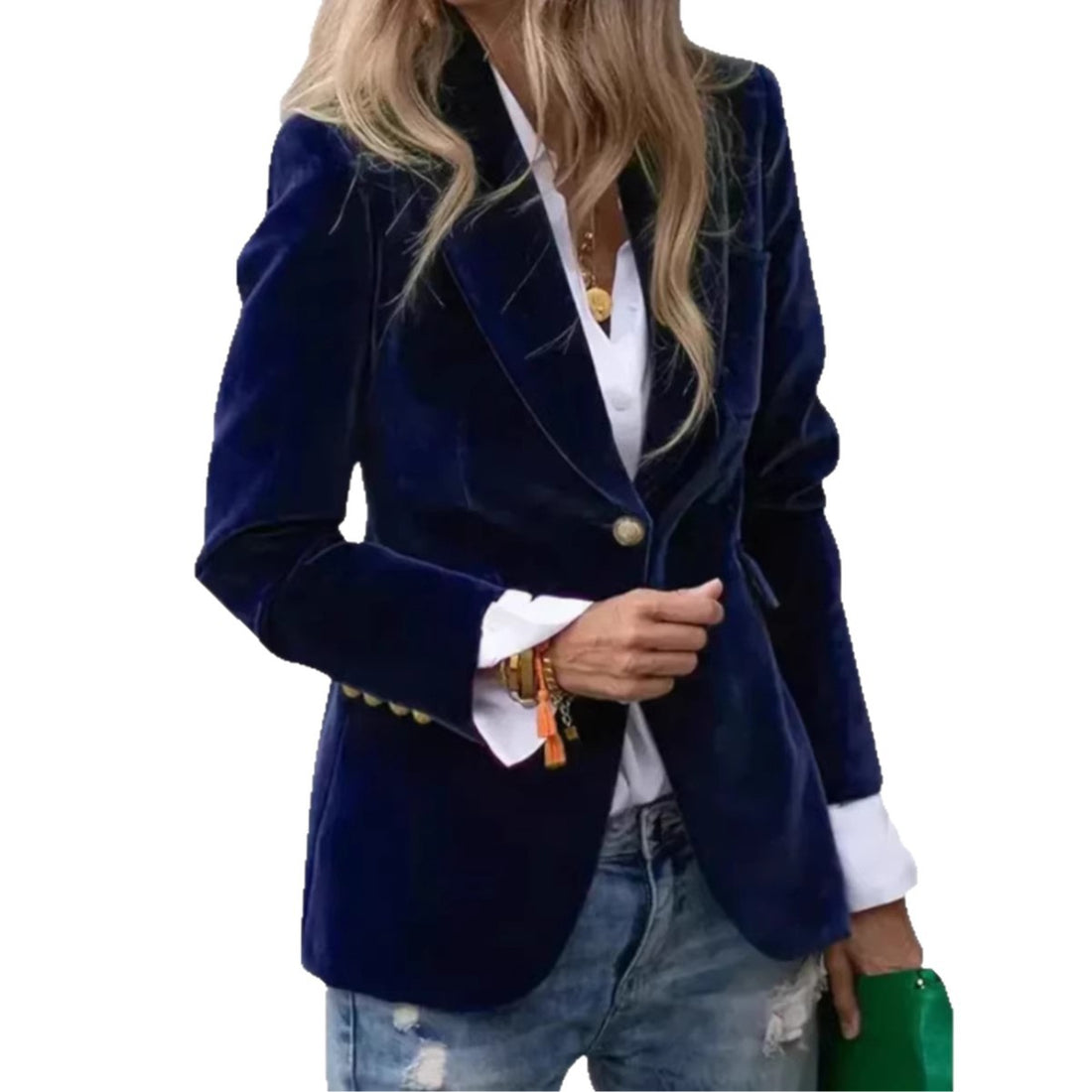 Damen Eleganter Samt Blazer – Valéne
