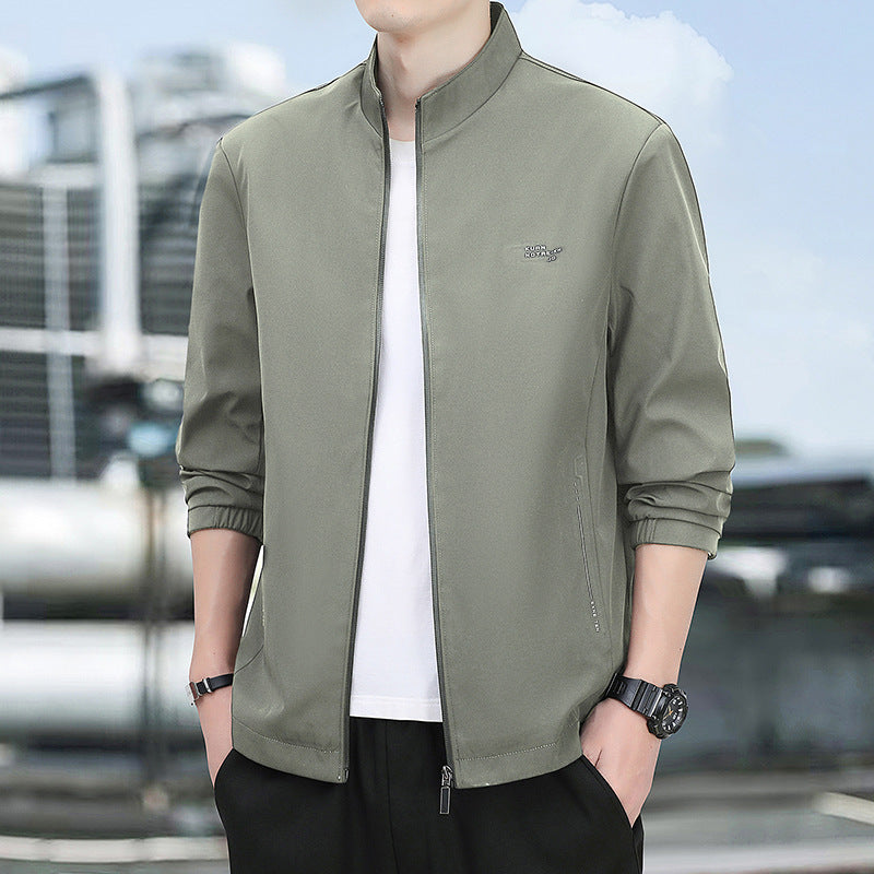 Herren Urbaner Stehkragen-Blouson mit minimalistischer Softshell-Optik Echoarchiv