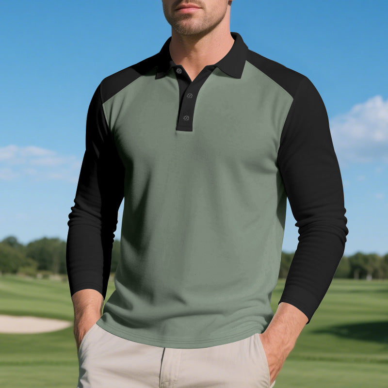 Herren nan langärmliges Raglan-Polo aus Funktionsjersey mit sportlicher Knopfleiste Echo Archiv