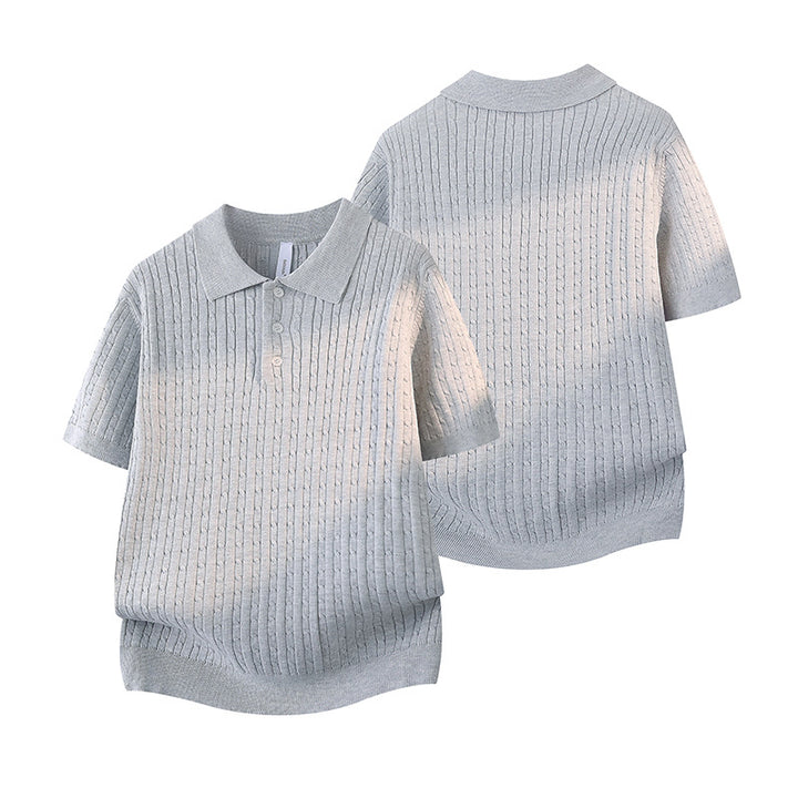 Damen Kurzarm Poloshirt mit Struktur Echo Archiv
