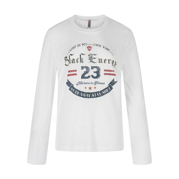 Unisex Langarm-Sweatshirt mit Vintage-Print und Rundhalsausschnitt Echoarchiv