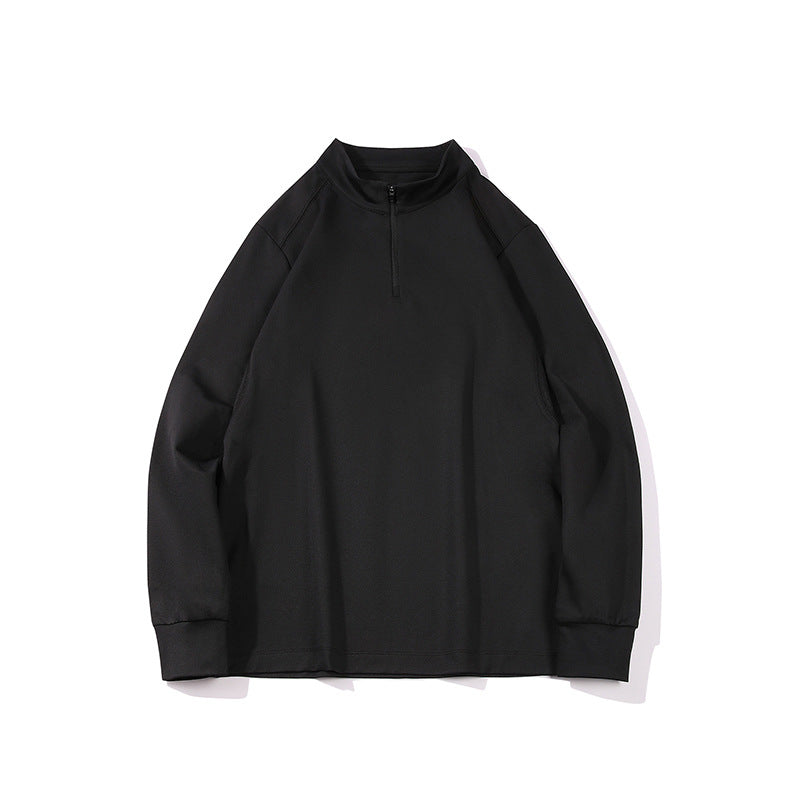 Herren Oversize-Halbzip-Sweatshirt mit Stehkragen, Raglanärmeln und seitlichen Eingrifftaschen Echo Archiv