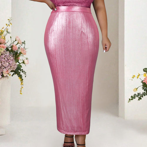 Damen Eleganter Pailletten-Midi-Rock Echo Archiv