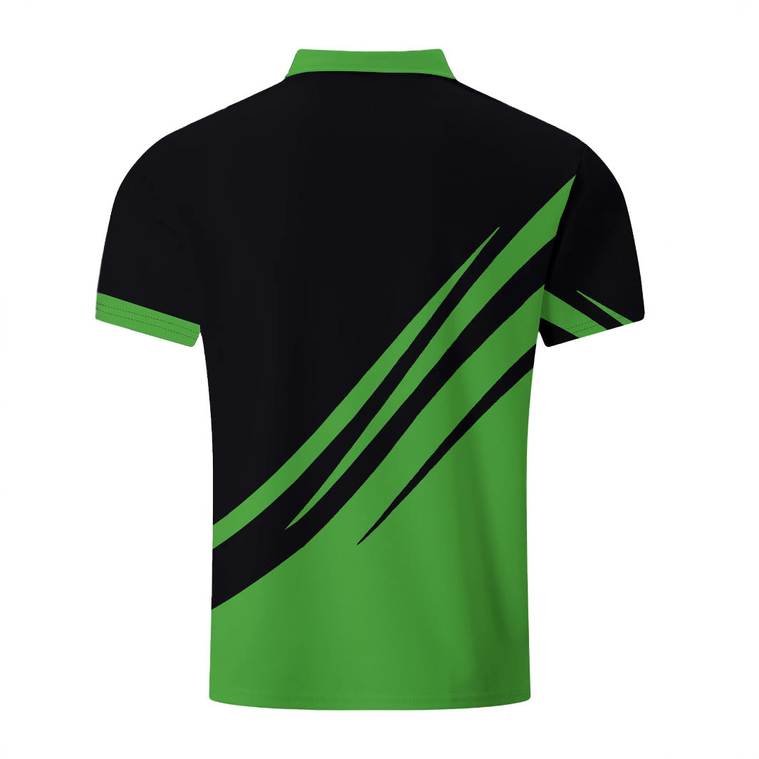 Herren Sportliches Poloshirt mit dynamischen Linienmustern Echoarchiv