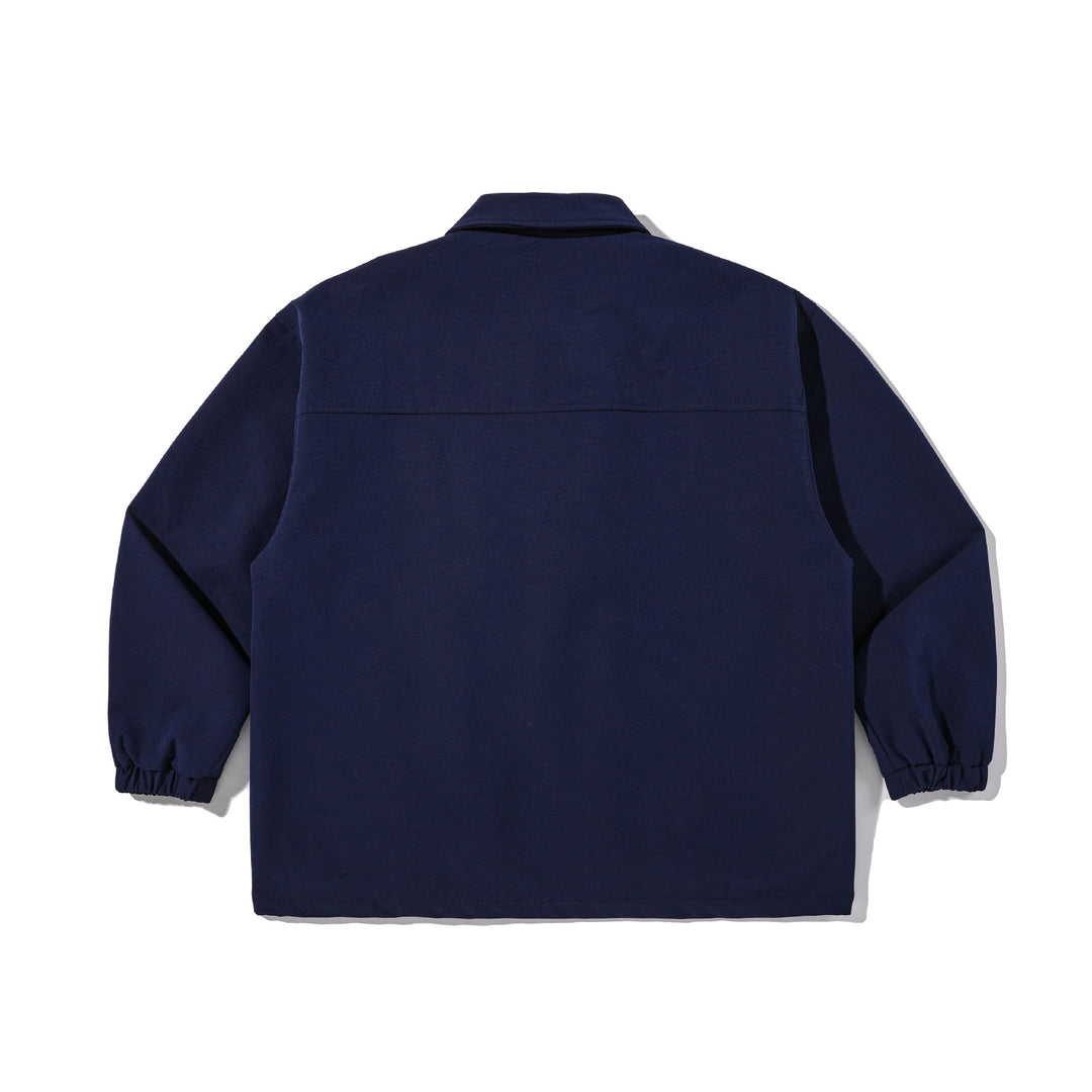 Herren Robuste Canvas-Utility-Jacke mit Druckknopffront und elastischen Bündchen Echoarchiv