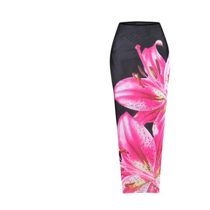 Damen Bikiniset mit blumigem Wickelrock Echo Archiv