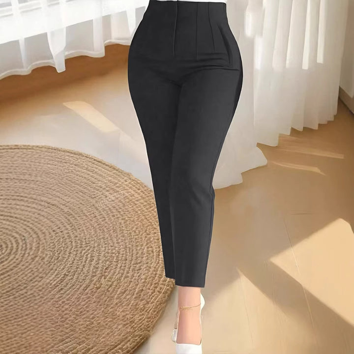 Damen elegante Anzughose mit hohen Bund und schmalem Bein Echo Archiv