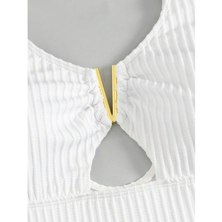 Damen High-Waist Badeanzug mit Cut-Out Echo Archiv