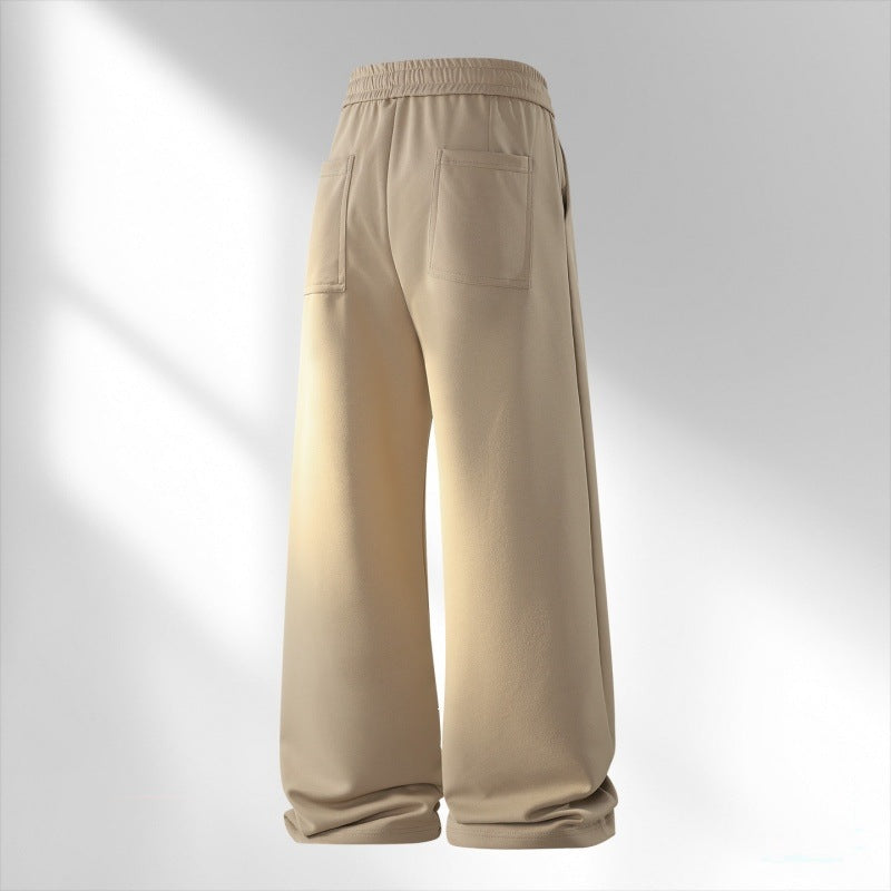 Damen Weite Lounge-Jogginghose mit Kordelzug, elastischem Bund & Seitentaschen Echoarchiv