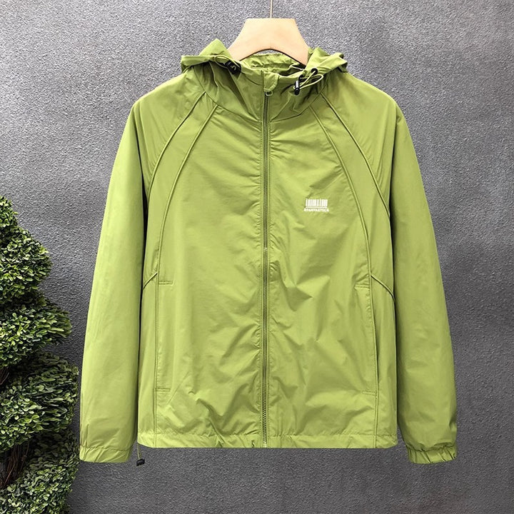 Herren Leichte Windjacke mit verstellbarer Kapuze Echoarchiv