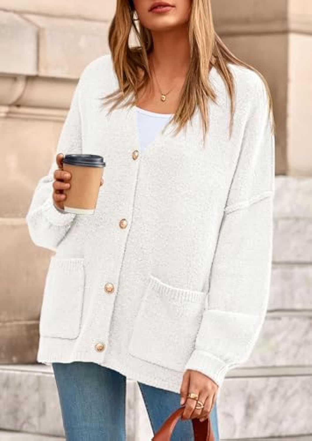 Damen gemütlicher Strickcardigan Echo Archiv