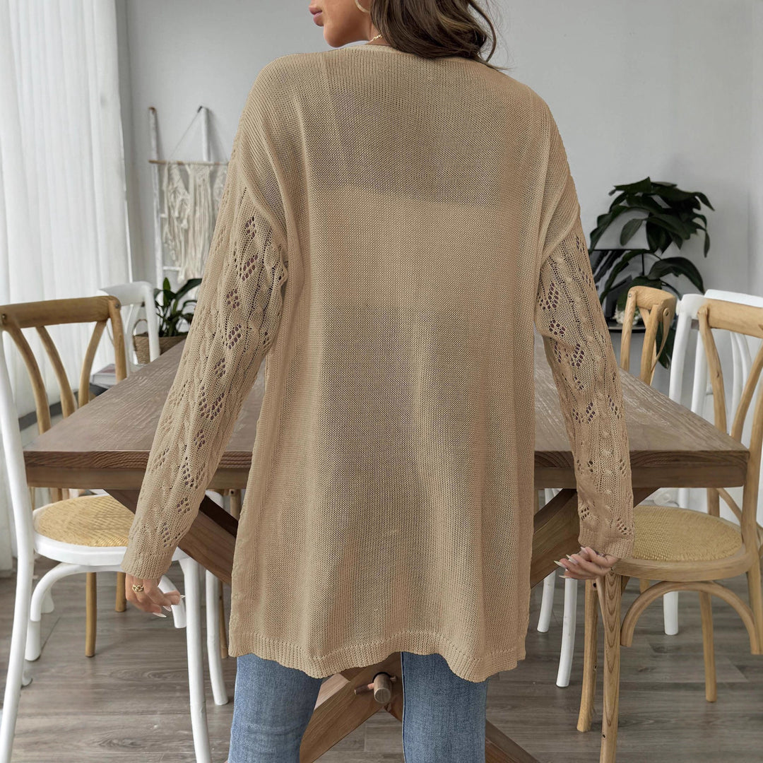 Damen leichte Strickjacke im eleganten Lochmuster Echo Archiv