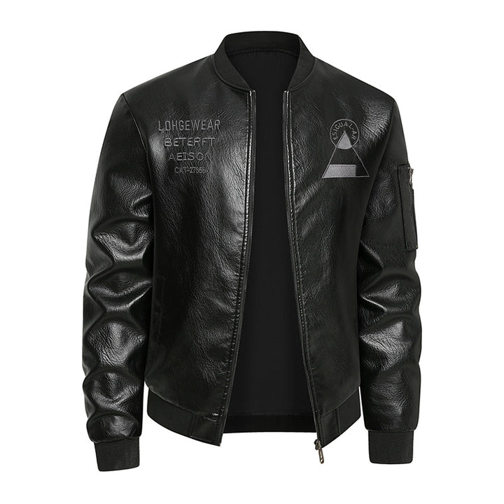 Herren Kunstleder Bomberjacke Echoarchiv