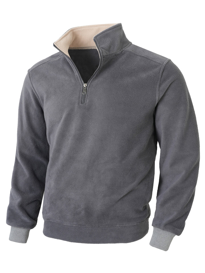 Herren Fleecejacke mit halblangem Reißverschluss Echoarchiv