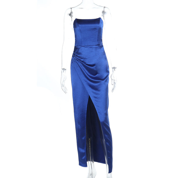 Damen Abendkleid mit schickem Schnitt und luxuriösem Satin Echo Archiv